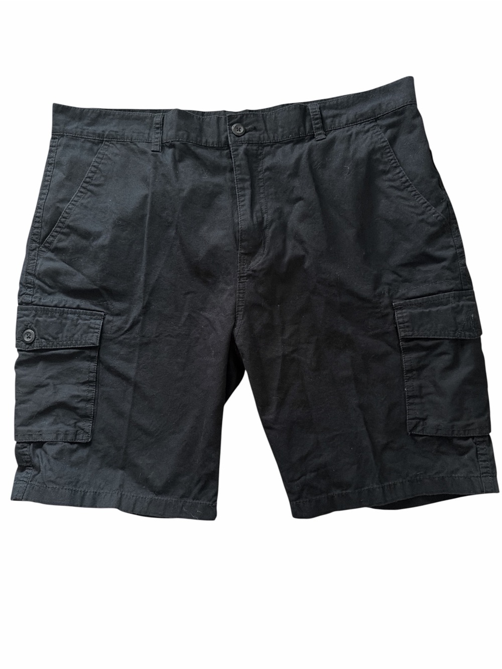 Ring of Fire Black Cargo Shorts with Side Pockets  EC  Size 38